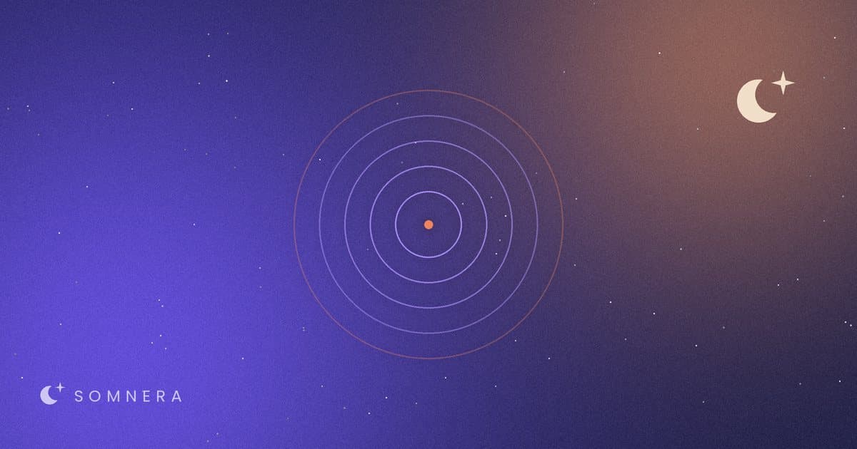 Concentric rings spreading out from a single point, like a slow breath